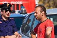 Ionut Cocioba, autista del tir incidente ferroviario Fasano Cisternino (foto Giuseppe Fanizza)